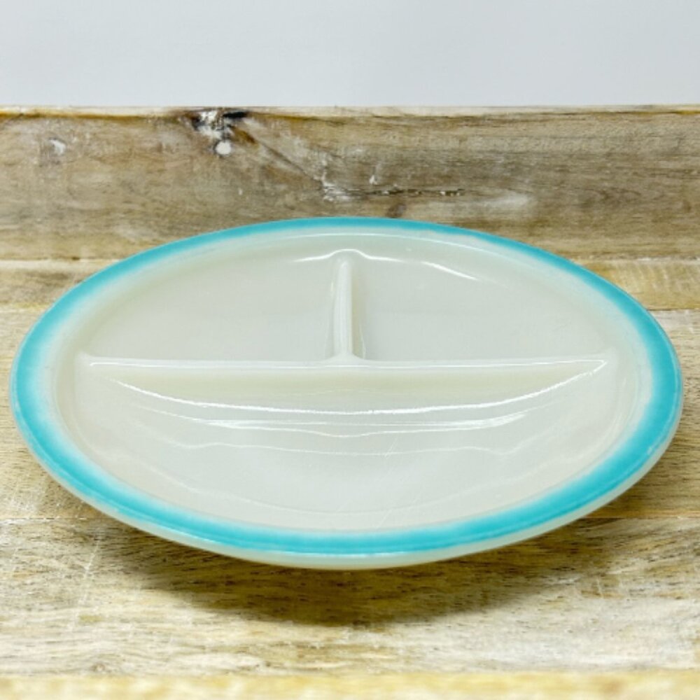 Vintage 1950's Fire King Divided Plate